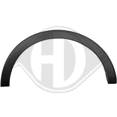Image of 1814431, 1822470, 1830951, 1839986, 1844910 Trim /Protection Strip, wing DIEDERICHS 1457067 Left Rear black FORD: Transit Mk7 Van