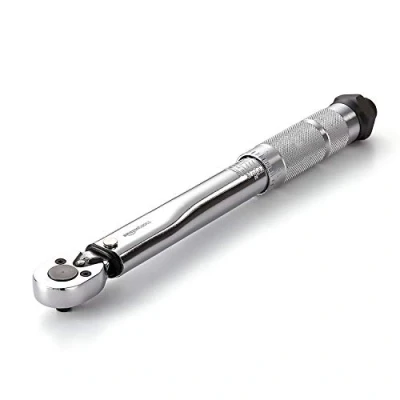 Image of Amazon Basics 1/4 Inch Drive Click Torque Wrench, 35 200 in. lb, 3.95 22.5 Nm