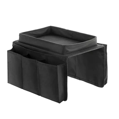 Image of InnovaGoods Sofa Tray with Organiser for Remote Controls, Polyester, Nope, 54 x 31 4 cm