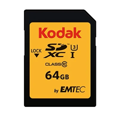 Image of Kodak SD Card 64GB UHS I U3 V30 Ultra 95MB/s Max Read Speed Write 85MB/s Storage of 4K HD Videos and Photos