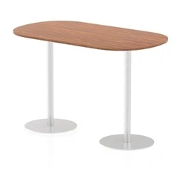 Image of Italia 1800mm Poseur Boardroom Table Walnut Top 1145mm High Leg