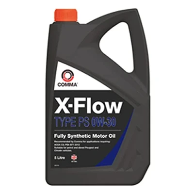 Image of Comma X Flow Type PS 0w 30 0w30 Fully Synthetic Car Engine Oil 5 Litres 5L