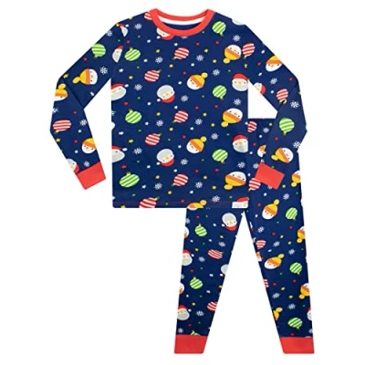 Image of Harry Bear Boys Christmas Pyjamas Blue 7 8 Years