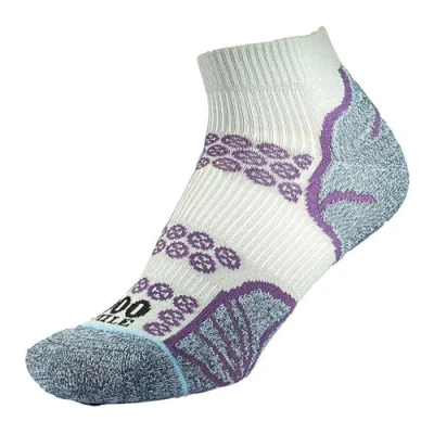 Image of Mens and Women&#039;s 1 Pair 1000 Mile Lite Anklet Double Layer Socks Silver / Purple 3 5.5 Ladies