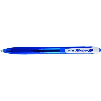 Image of Pilot Begreen Recycled Rexgrip Retractable Ballpoint 1.0 mm Tip (Box of 10) Blue