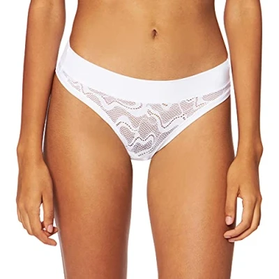 Image of Sloggi Women&#039;s GO Allround Lace Mini Briefs, WHITE, One