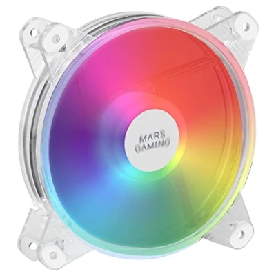 Image of MARSGAMING MFD, 120 mm RGB Fan, Ultra Quiet 14 dB, Molex, Transparent