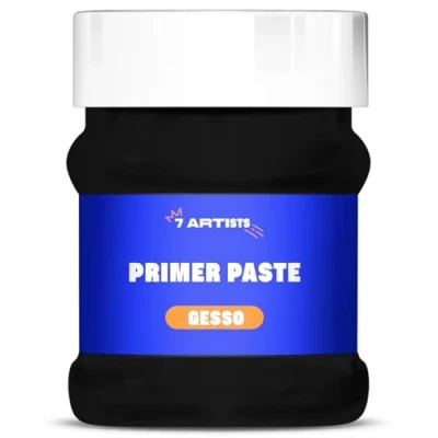 Image of 7 Artists Gesso Primer for Acrylic Painting 230 ml Black Acrylic, Oil Canvas Art
