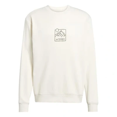 Image of adidas Unisex Terrex Graphic Crew, Wonder White, S