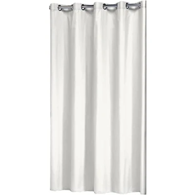 Image of Sealskin Coloris Shower Curtain, Polyester, Cotton, White, 180 x 200 cm