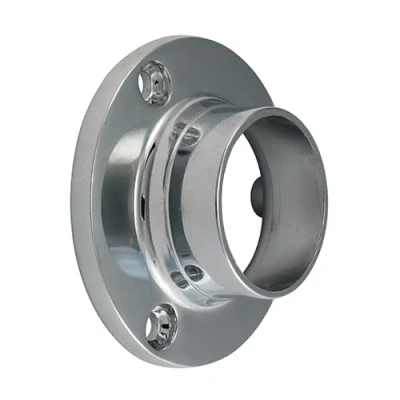 Image of Timco End Sockets for Round Tube Polished Chrome (Size 25mm 2 Pieces)