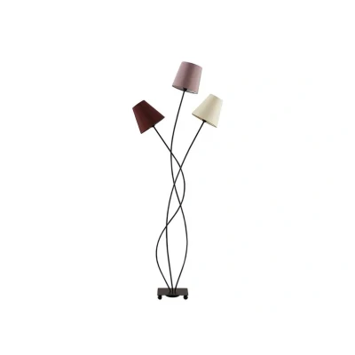Image of Lindby Melis floor lamp, 130 cm, 3 bulb, textile