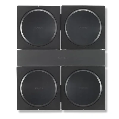 Image of Flexson Lockable Wall Mount for 4 Sonos Amps with cable management