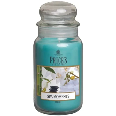 Image of Price&#039;s Spa Moments Large Jar Candle Sweet, Delicious, Quality Fragrance Long Lasting Scent Up to 150 Hour Burn Time