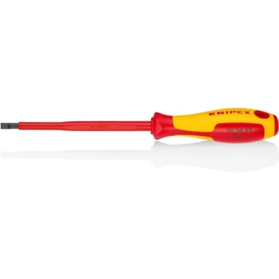 Image of Knipex Screwdrivers for slotted screws burnished, insulating multi component handle, VDE tested 232 mm 98 20 55