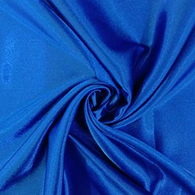 Image of GORGEOUS SILKY SATIN FABRIC, DRESSMAKING, WEDDING, PROM ROYAL BLUE PER METRE by SUPGOD