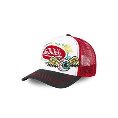 Image of Von Dutch Men&#039;s &amp; Women&#039;s Cap, Original and Adjustable Trucker Red, One size