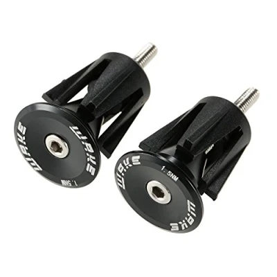 Image of Wake Bar End Plugs Black Handlebar Caps Bike Road Mountain MTB BMX,24mm*16mm