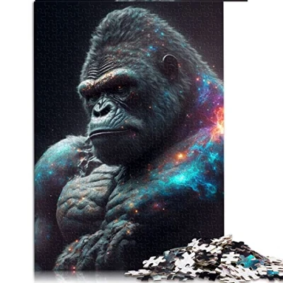 Image of puzzles for Adults 1000 Piece Gorilla Jigsaw Cardboard Funny Gift （Size 26x38cm）