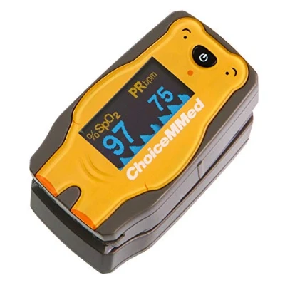 Image of Paediatric Finger Pulse OLED Oximeter Rate Monitor (Includes Batteries, Sleeve &amp; Carry Case)