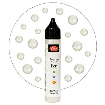 Image of Viva Decor .8 Ounce Pearl Color Pen, Ice White