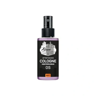 Image of The Shave Factory After Cologne A Fragrant Essence For Impeccable Care Long Lasting Sensation Of Freshness And Comfort (50ML, 05 Mediterranean)