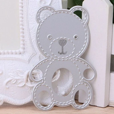 Image of Bear Cutting Dies Stencil Scrapbook Paper Card Embossing Decorative Decor