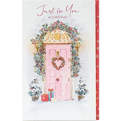 Image of UK Greetings Just for You Christmas Card Someone Special Her Him,Multi,645173 0 1