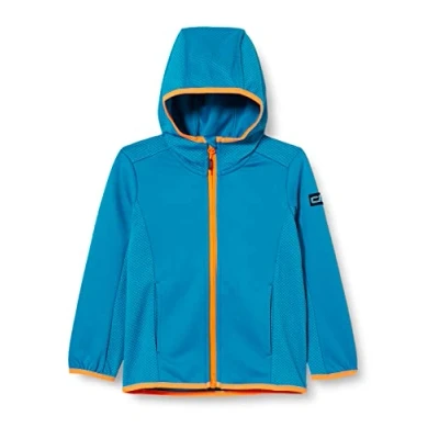 Image of CMP Unisex Children&#039;s Grid Tech Fleece Jacket with Fixed Hood
