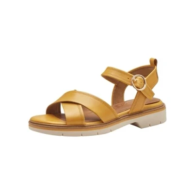 Image of Tamaris Women&#039; 1 28209 42 Flat Sandal, Mango, 3.5 UK