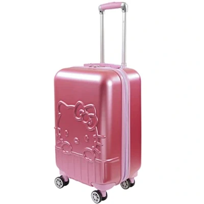 Image of Ful AONELAS Hello Kitty 21 Inch Rolling Luggage, Hardshell Carry On Suitcase with Wheels, Pink (HKFL0002AZ 650)