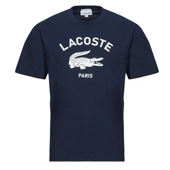 Image of Lacoste Print Tshirt, Size: XL, Navy blue