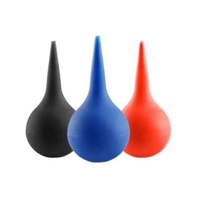 Image of Tabanzhe Rubber Suction Ear Syringe Bulb 3PCS 60ml Cleaner Washing Squeeze for Earwax Removal General Cleaning(Black,Red,Blue)