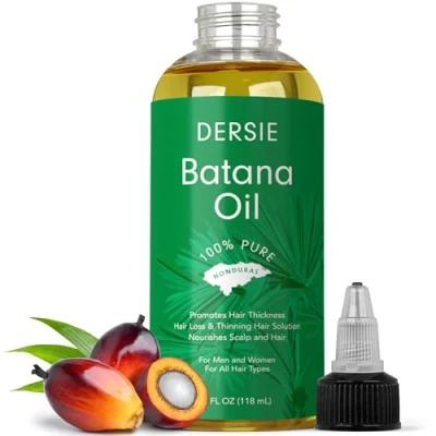 Image of Dersie Batana Oil: Oil For Hair Growth Dr Sebi 100% Pure &amp; Natural Raw from Honduras Thicker Stronger 4 FL OZ