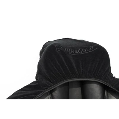 Image of Rhinegold Stretch Jersey Saddle Cover Black