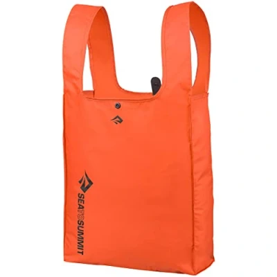 Image of Sea to Summit Fold Flat Pocket Shopping Bag 9L Crimson