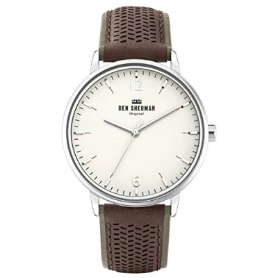Image of Ben Sherman Mens Analogue Classic Quartz Watch with Leather Strap WB038T