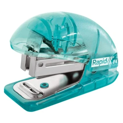 Image of Rapid F4 Colour&#039;Ice Mini Stapler, 10 Sheet Capacity, Includes 1000 x Staples, Green, 5001327