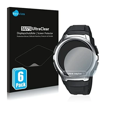 Image of Savvies 6 Pack Screen Protector compatible with Casio WV 58U 1AV Protection Film Clear