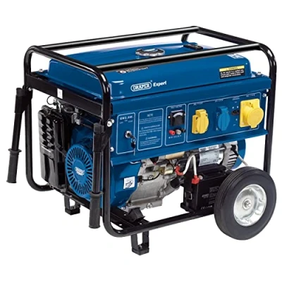 Image of Draper Petrol Generator with Wheels, 4000W