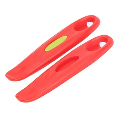 Image of VGEBY Bike Tire Lever, 2pcs Bicycle Tyre Lever Pry Bar for POM Plastic Repair Tool Accessories(Red) Hardware Tools