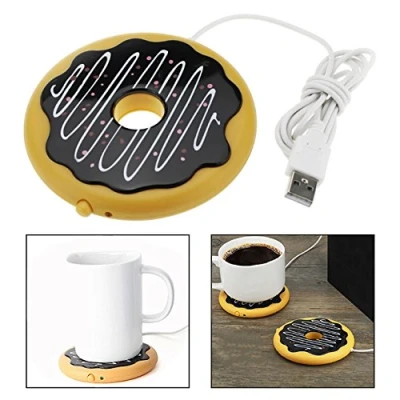 Image of OFKPO USB Powered Cup Mug Warmer Coffee Tea Beverage Heater Coaster Tray Pad Cookie Designed