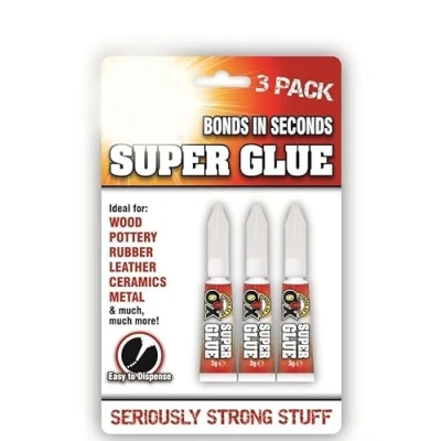 Image of Super glue All Purpose, Superglue General Strong, strong Adhesive Gel, shoe glue, Metal plastic Leather ceramic wood for furniture pack of (3)