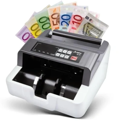 Image of Olympia NC 451 Cash Counter Machine &amp; Banknote Checker (for Notes, Authenticity, Addition Function, LCD Display, Note for Euro, Dollar, Pounds etc, with Update Function)