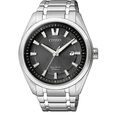 Image of Citizen Men&#039;s Analogue Eco Drive Watch with Titanium Strap AW1240 57E