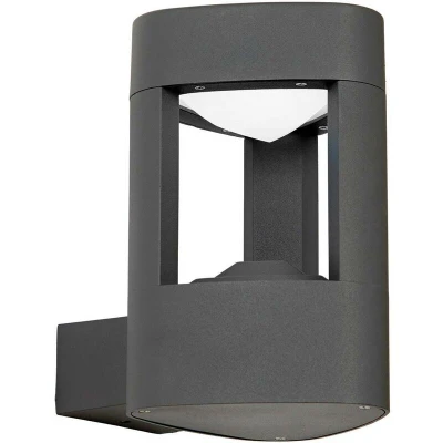 Image of Tribeca 1 Light Outdoor Wall Frosted Acrylic, Dark Grey Paint IP54