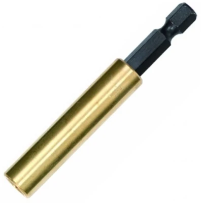 Image of 60mm Brass Magnetic Screwdriver Bit Holder Power Tool Extension