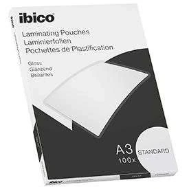 Image of Ibico Basics A3 Gloss Laminating Pouches Standard Pack of 100