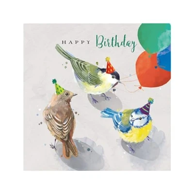 Image of Birds Birthday Tweets Happy Greeting Card The Wildlife Range Cards II1320