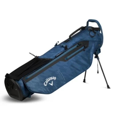 Image of Callaway Golf PAR 3 HD Waterproof Pencil Bag with Stand 2024, Navy Houndstooth